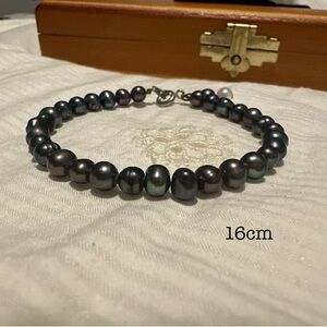 🎁💐Black Freshwater Pearl Bracelet